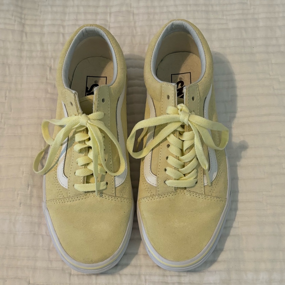 Yellow suede vans